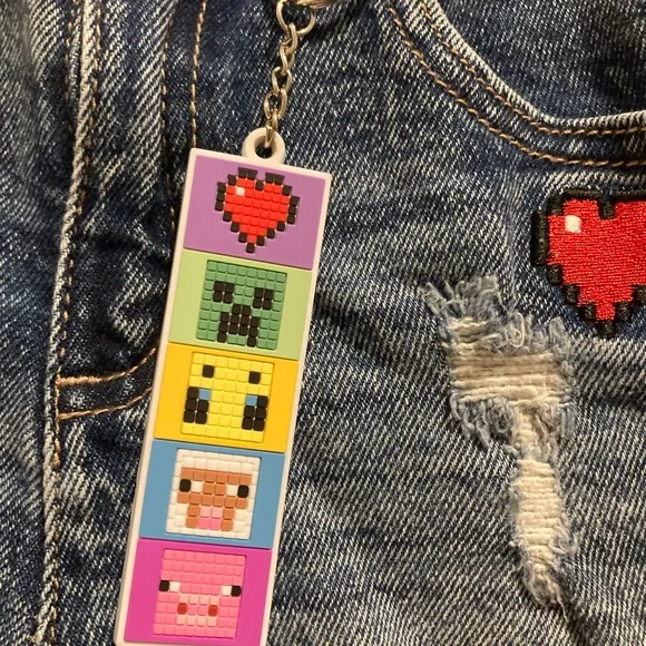 Justice x Minecraft girls shorts NWOT - Picture 4 of 9